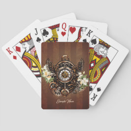Baralho A elegância de Steampunk Floral Magic