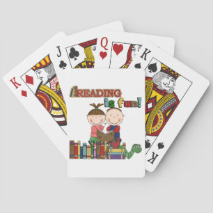 Baralho A figura leitura da vara dos miúdos é divertimento