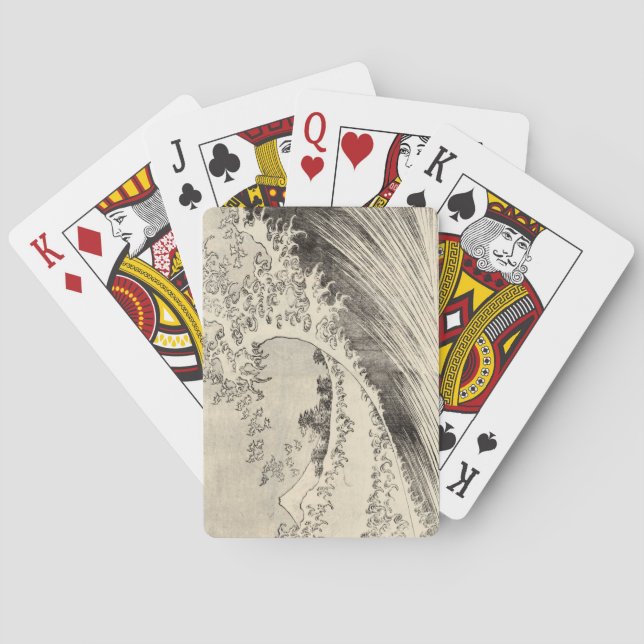 Baralho A Grande Onda (por Katsushika Hokusai) (Verso)