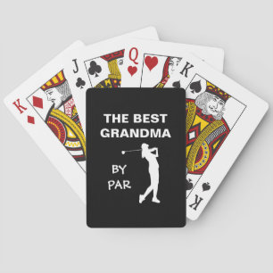 Baralho A Melhor Avó De Par Golf Nana Gram Golfer Pun