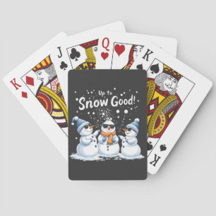 Baralho À Neve Bom Snowman Engraçado Natal