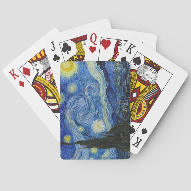 Baralho A Noite Estrelada, 1889, por Vincent van Gogh (Verso)