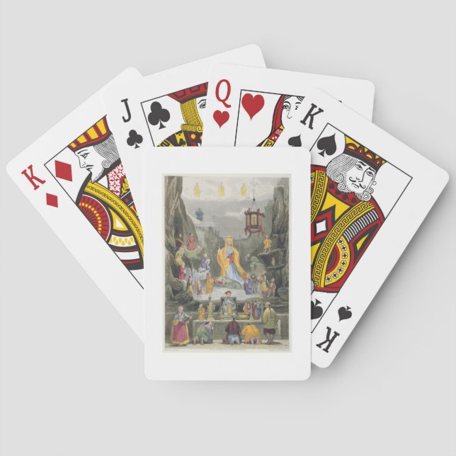 Baralho A parte do altar "YUN no templo de Stzoo Stzee", (Verso)