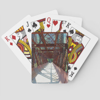 Baralho A ponte antiga jogando cartas