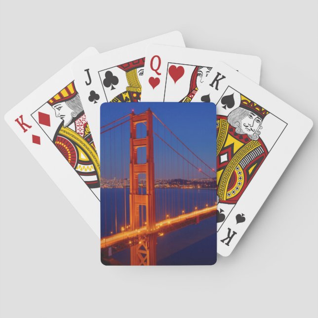 Baralho A ponte icónica com San Francisco (Verso)