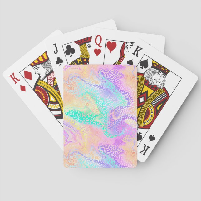 Baralho A Série Leopardo Iridescente Design 3 (Verso)