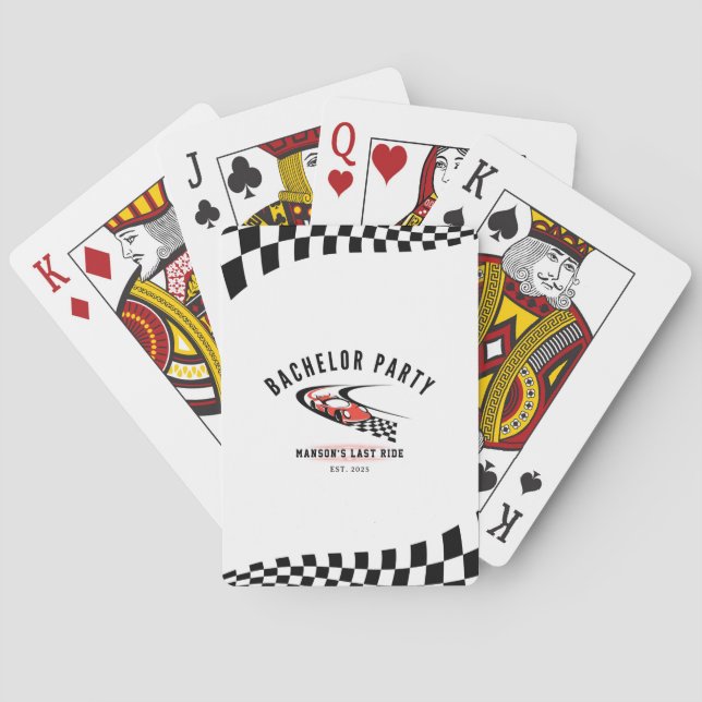 Baralho A Última Corrida Festa de Despedida Caminhoneiro J (Verso)