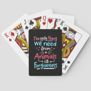 Baralho A Única Coisa De Que Necessitamos Dos Animais É