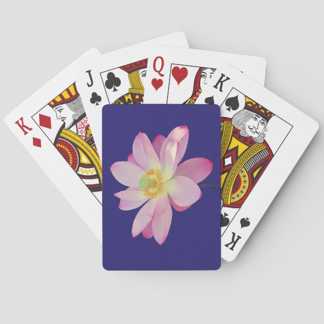 Baralho A vibrant lotus flower (Verso)