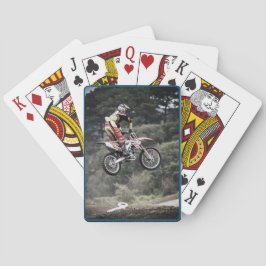 Baralho A vida é uma corrida positiva e uma motocicleta