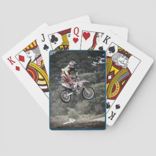 Baralho A vida é uma corrida positiva e uma motocicleta