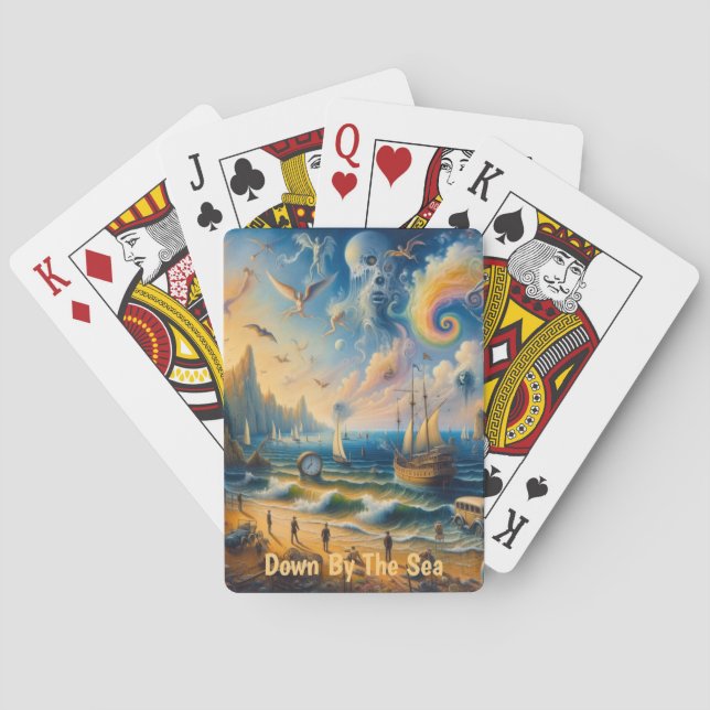 Baralho Abaixo pelo Mar: Uma paisagem do Sonho Costeiro Su (Verso)