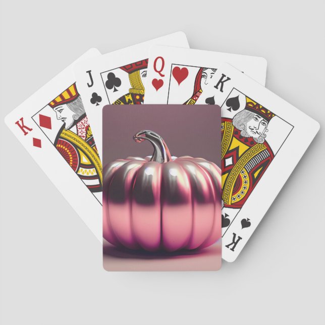 Baralho Abóbora Rosa Brilhante (Verso)
