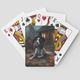 Baralho Abóboras English Springer Spaniel Halloween Assust