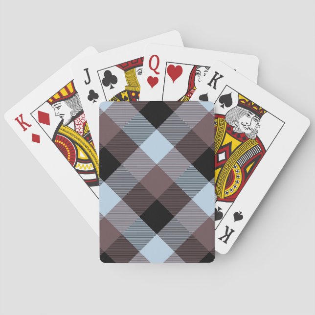 Baralho Abstração Geométrica Quadrada 8 (Verso)