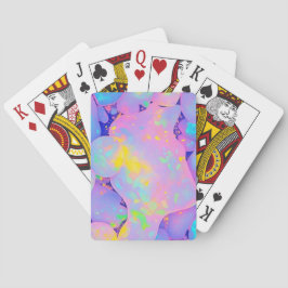 Baralho Abstrato Colorida de Pastel Vibrante