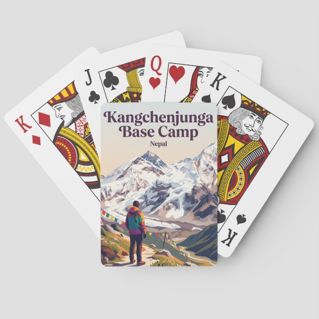Baralho Acampamento Base Kangchenjunga Nepal (Verso)