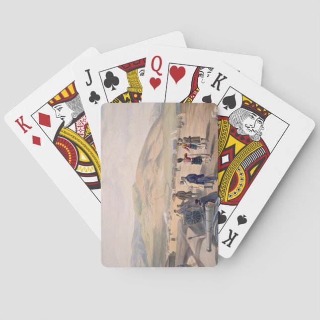 Baralho Acampamento da brigada das montanhas, placa 'de (Verso)