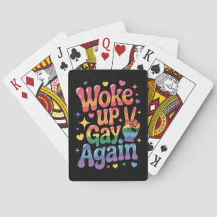 Baralho Acordou Gay Novamente Engraçado Orgulho LGBTQ Rain