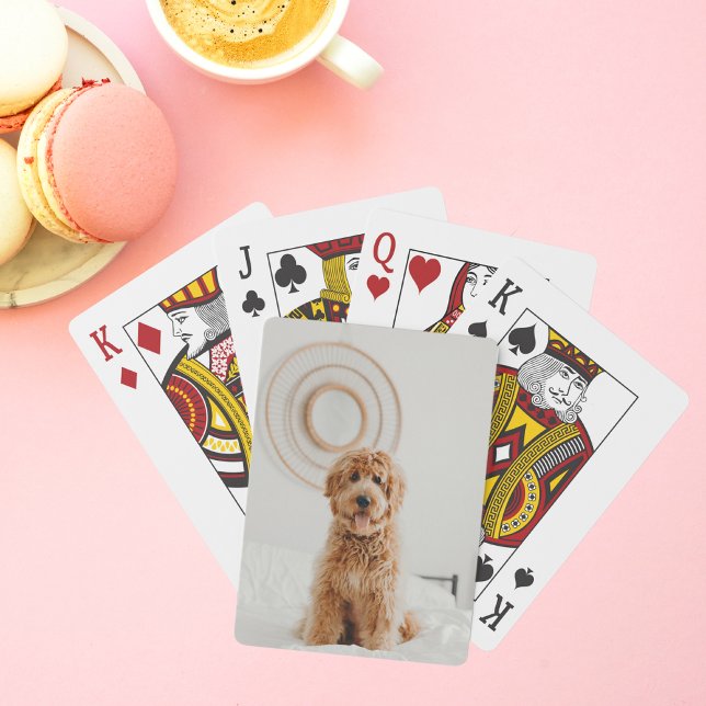 Baralho Adicione seu próprio logotipo de imagem fotográfic (Criador carregado)