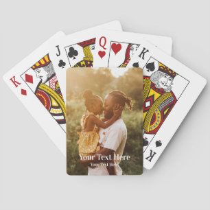 Baralho Adicione sua foto e Cartas de Jogar de Texto