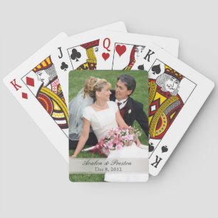 Baralho Adicione sua foto que Wedding cartões de jogo