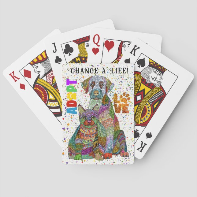 Baralho Adoção e Salvamento de Cães e Gatos (Verso)