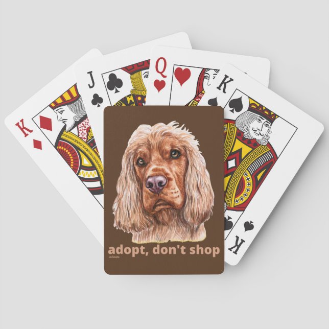 Baralho ADOTE, NÃO COMPRE (Cocker Spaniel Inglês)         (Verso)