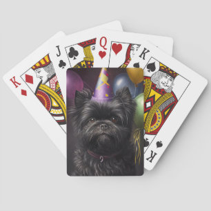 Baralho Affenpinscher Cachorro Balões de Nascimento