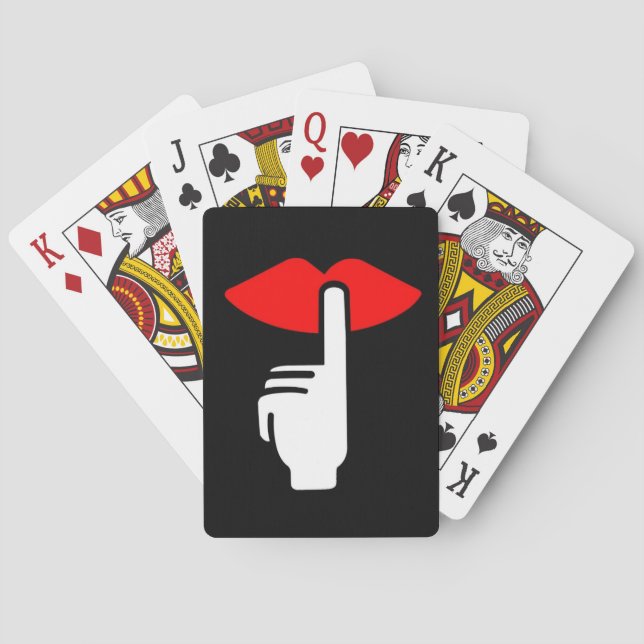 Baralho Afortunado em cartões de jogo do amor (Verso)