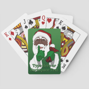 Baralho African Santa Playing Cards Personalized Cards
