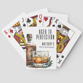 Baralho Aged To Perfection Men's Birthday Whiskey