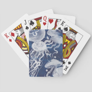 Baralho Água-viva no fundo do Marinho