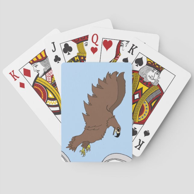 Baralho Águia Alta Jovem Voadora (Verso)