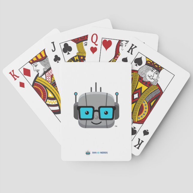 Baralho AI Nerd Playing Cards: Deal with Intelligence (Verso)