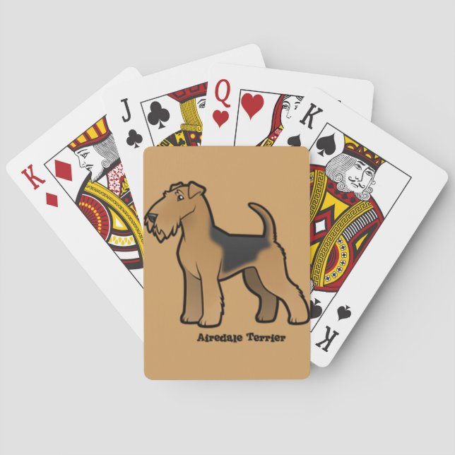 Baralho airedale terrier (Verso)