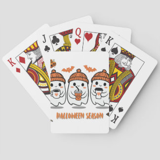 Baralho aison Halloween – fantômes café mignons