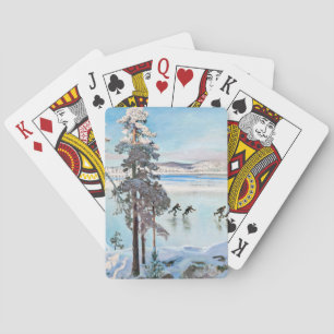 Baralho Akseli Gallen-Kallela - Patinadores perto de Kalel