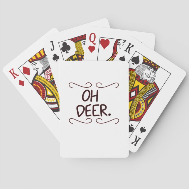 Baralho Alastor Oh Deer Creative Art Design  (Verso)