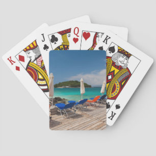 Baralho Albanês Riviera, Ksamil, fachada da cidade