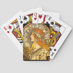Baralho Alfonse Mucha Zodíaco Arte Nova Mulher
