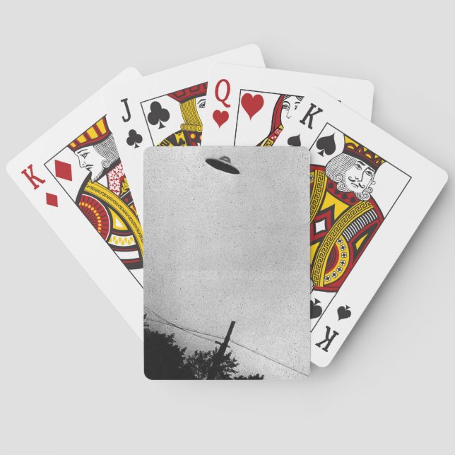 Baralho Alienígena de OVNInaves espaciais extraterrestres  (Verso)