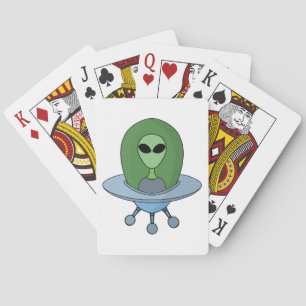 Baralho Alienígena em sua nave espacial