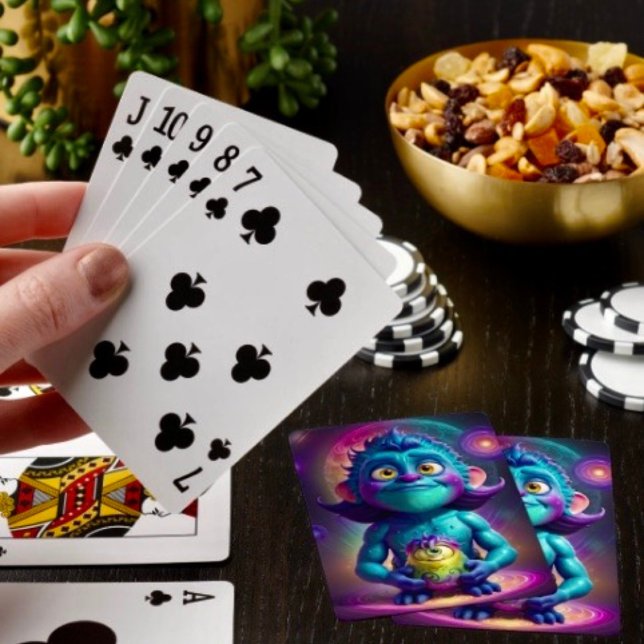 Baralho Alienígena Espacial & Amigo (Poker type playing cards . Easy to shuffle smooth card stock. 2.5" x 3.5" )