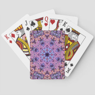 Baralho Alienígena Psicodélico Roxo Caleidoscópico Mandala