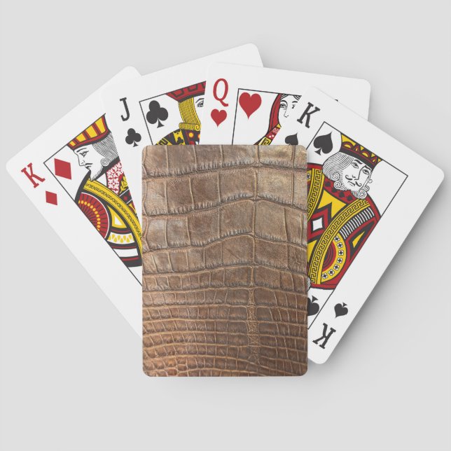 Baralho Alligator Crocodile Wild Exotic Animal print (Verso)