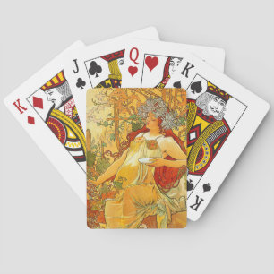 Baralho Alphonse Mucha Art Nouveau Autumn