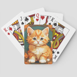 Baralho Alphonse Mucha Style Orange Cat