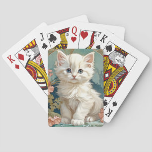 Baralho Alphonse Mucha Style White Cat