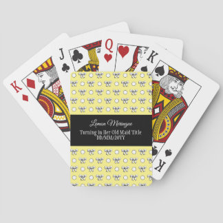 Baralho Amarelo Limão Branco Pontos Bolos Personalizados